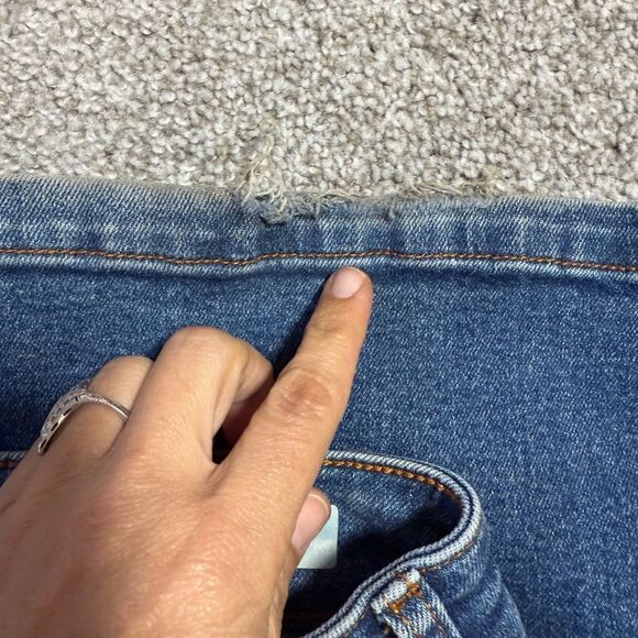 Anthropologie Pilcro High Waisted Denim Trouser Bootcut Jeans Blue Size 27/4 - Picture 5 of 5